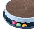 thumbnail image 2 of Cat Scratcher Cardboard Toy Cat Ball Scratcher Toy Cat Scratching Lounge Bed Cat Scratcher Toy PET Resin Double Layer Wearproof Large Space Cat Scratching Board Toy With Multiple, 2 of 5