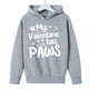 thumbnail image 3 of Sudadera con capucha y estampado de corazón de San Valentín, sudadera de manga larga para niños y niñas, chaqueta para niñas de talla mediana y grande., 3 of 7