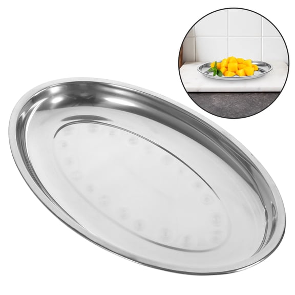 1pc Western Food Tray Steak Service Plate Snack Fried Chicken Plate for Home