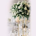 thumbnail image 5 of 5pcs Modern Wedding Centerpieces Gold Stand, 23.6 inch Tall Flower Stand Metal Floor Vase Column Geometric Centerpiece Stands Rectangular Display Rack for Weddings Party Decoration, 5 of 10