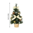 thumbnail image 3 of Christmas Tree Decorations,Desktop Mini Artificial Christmas Tree Ornament Xmas Tree Package Tabletop Holiday Decoration for Home Office Party Display,12inch, 3 of 8