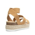 thumbnail image 4 of Women's Comfort Elastic Ankle Strap Shoes Espadrilles Wedge Sandals&nbsp;CAMEL US size 11, 4 of 7