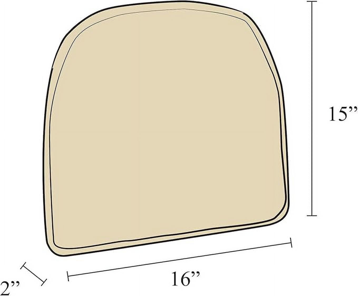 The Gripper Non Slip Chair Cushions, Soft & Comfortable Seat Pad, for Kitchen, Dining or Office, 4 Count, Chocolate