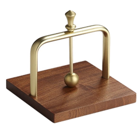 Modern Napkin Holder With Wooden Base Elegant Design For Dining Table Wood Metal ‌Paper Towel‌ Dispenser For Restaurant
