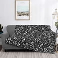 thumbnail image 2 of Naloa Daisies Flowers Flannel Blankets - Thick and Warm Blanket for Winter, Soft Fuzzy Plush King Blanket for All Seasons80"x60", 2 of 6
