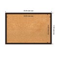 thumbnail image 4 of Amanti Art Natural Cork Board Wood Framed Carlisle Espresso Narrow Bulletin Board 25 in. x 17 in., 4 of 7