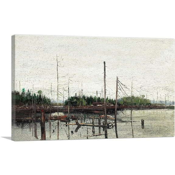 ARTCANVAS Drowned Land Fall 1912 Canvas Art Print by Tom Thomson - Size: 26" x 18" (0.75" Deep)