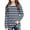Navy, variant on WAVSUF Kids Girls Tee, Long Sleeve Stripe Print Round Neck Fall Winter Daily T-Shirt Purple 7-8