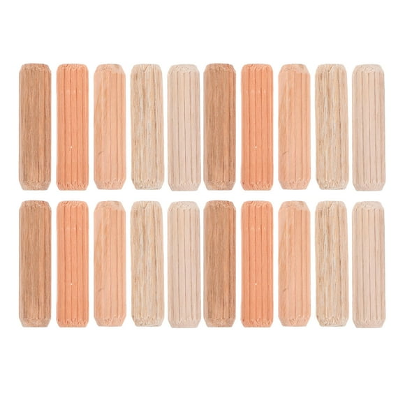 FUTUREORYY 100pcs Wooden Dowels Hardwood Dowel Sticks Beige for Enhanced Stability