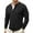 134#Black, variant on Mens Long Sleeve Henley T-Shirt Slim Fit V Neck Button Shirts Stretch Tees Casual Lightweight Athletic Tops Khaki L