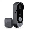thumbnail image 1 of Timbre con Cámara WiFi 2.4G, Videoportero 720P para Exteriores, Impermeable, Inalámbrico, con Visión , para Casa Inteligente., 1 of 5