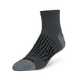 thumbnail image 4 of Wrangler Peak Light Compression Ankle Socks for Men, Size 6-12, Gray, 6 Pairs, 4 of 5