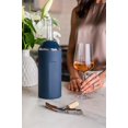 thumbnail image 4 of Enfriador portátil para botellas de vino Vinglacé de acero inoxidable color azul marino, 4 of 9