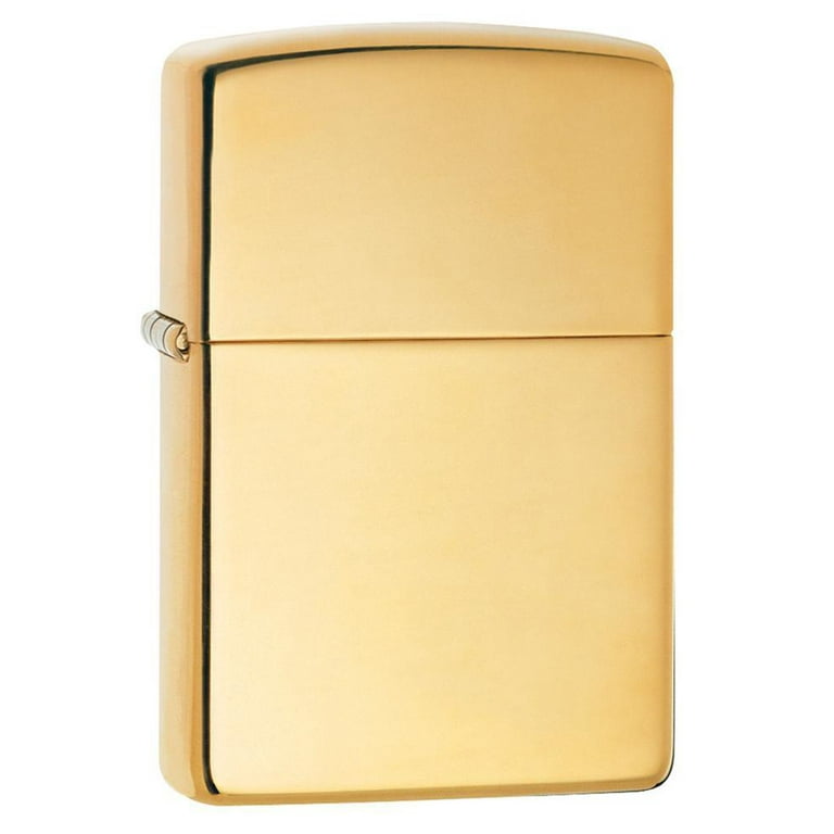 Zippo Classic Windproof Pocket Lighter, Brushed Solid Brass