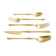 thumbnail image 4 of Millie Brushed Gold Stainless Steel Flatware - Set of 5 Pieces, 4 of 5