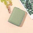 thumbnail image 1 of Light GreenGenuine Leather Women Wallet, Ladies Zipper Coin Purse, Female Card Holder with RFID Blocking, 1 of 5