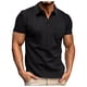 thumbnail image 1 of Playeras De Compresión Para Hombre, Camiseta Estampada De Manga Corta Con Solapa Y Cremallera A La Moda Para Primavera Y Verano, Top, 1 of 5