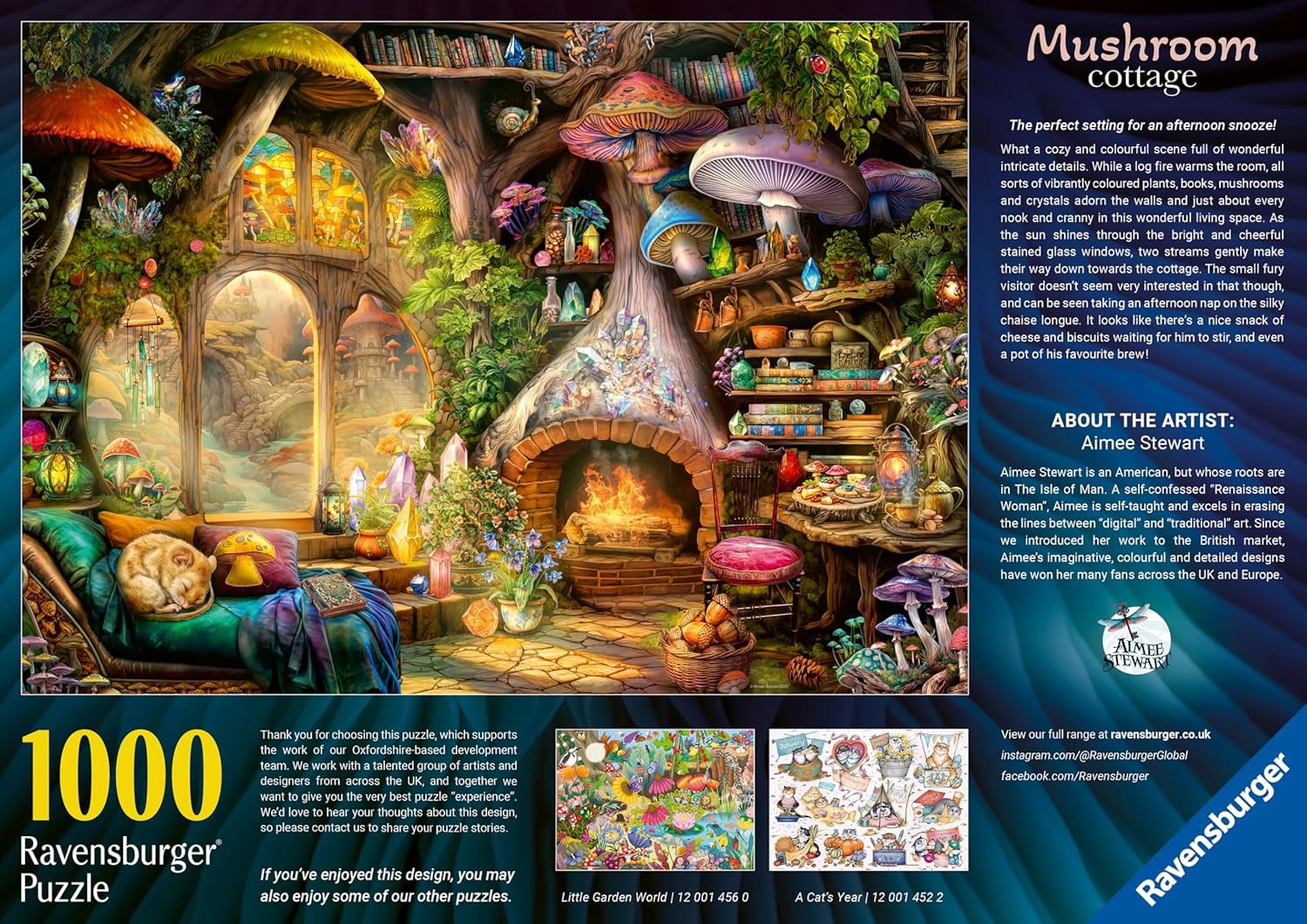 Ravensburger MUSHROOM COTTAGE 1000 Piece Jigsaw Puzzle