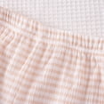 thumbnail image 7 of VNKIDY Girls Kids 2 Piece Striped Ribbed Outfit Sleeveless Square Neck Ruffle Strap Peplum Top With Wide Leg Pants For Summer Casual Wear Pink 2-3 Years, 7 of 7