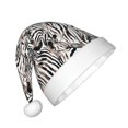 thumbnail image 2 of Balery Leopard And Zebra Pattern Santa Hat Christmas Hat Funny Christmas Hat Christmas Knitted Beanie Hat For Kids, 2 of 6