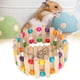 thumbnail image 4 of Hamaca de madera para conejos y Chinchilla, jaula para hámster, juguete colgante, columpio, juguete para masticar mascotas, 4 of 8