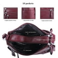 thumbnail image 5 of 10 Pockets Crossbody Purses for Women Medium Pocketbooks Lightweight Ladies Satchel Bag Multi Pocket Shoulder Handbag, 5 of 6