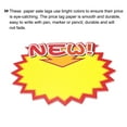 thumbnail image 4 of Star Burst NEW Arrow Signs Price Tags 7 x 5.5 Inch Red Border Yellow Color for Retail Sales Pricing 60 Pcs, 4 of 4