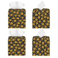 thumbnail image 2 of Fuzoiu Yellow Floral1 Print Tissue Box Cover Holder, Square Leather Tissue Box,PU Leather Decorative Organizer for Tabletop, Bathroom, Car, Office, 2 of 7