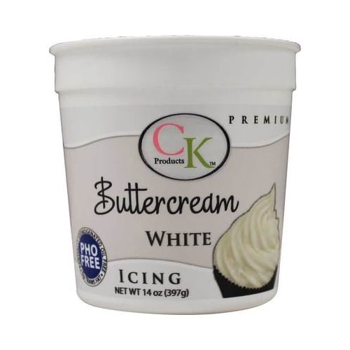 CK Products Buttercream Icing - White - 14 oz