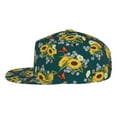 thumbnail image 3 of Fotbe Sunflowers Flat Bill Visor Cap Classic Snapback Hat Polyester Foam Trucker Hat Trucker Cap Adjustable Baseball Cap, 3 of 9