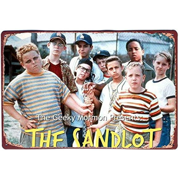 Size: 8" x 12" Vintage The Sandlot Movie Tin Sign Metal Sign Home Club Wall Decor