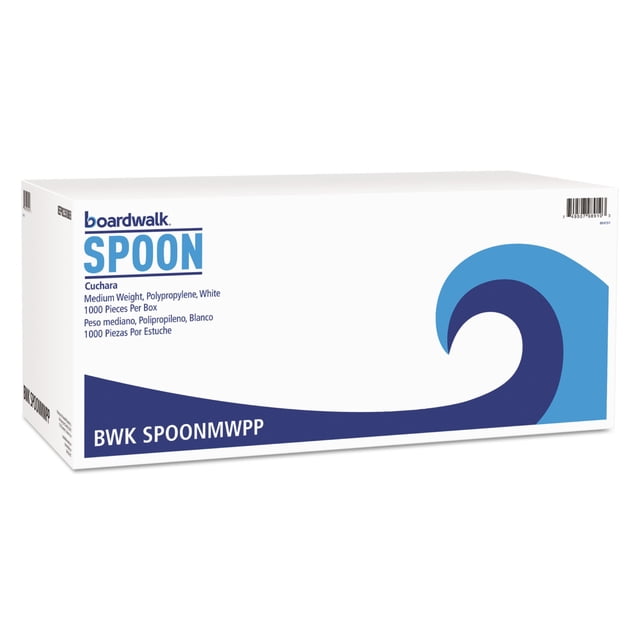 Essendant Inc Planche Couverts en Polypropylène de Poids Moyen,Teaspoon,Poly,1M/Ctn,Wht