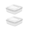 thumbnail image 5 of Homoyoyo Transparent PP Multi-Function Butter and Cheese Storage Container Set 2 Pieces Easy to Clean, 5 of 8