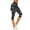 Black, variant on UVEASISHA Womens Print Skirted Leggings Capris Yoga Gym Pants with Skirt High Waisted Stretch Workout Tights Wine S
