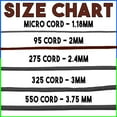 thumbnail image 4 of 95 Cord Tensile Strength - Coyote Brown - 1000 Foot Spool - Type 1 Thin Durable Strong Rope for Outdoor Survival Camping Hiking Lanyards Jewelry Necklace Bracelet Making, 4 of 6