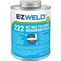 EZ-22201 EZ Weld Wet Weld PVC Cement Medium Body, Blue 4oz
