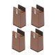 thumbnail image 1 of Paquete de 4 elevadores de piernas Zulema para cama y mobiliario con abrazadera de tornillo 10 cm Marrón 10-37 mm, 1 of 8