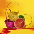 thumbnail image 4 of 4pcs Braided Easter Basket Mini Woven Rattan Baskets, 4 of 4