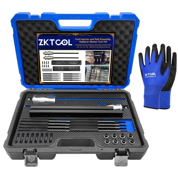 Kit de herramientas maestro para desmontaje e instalación de inyectores y riel de combustible ZKTOOL EN-51146 compatible con GM
