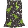 thumbnail image 2 of Pofeuu Dinosaur Skeleton Print Ultra-Soft Micro Fleece Blanket,for Bed Or Sofa,All Season Throw Blankets Flannel Blanket-50"x40", 2 of 7