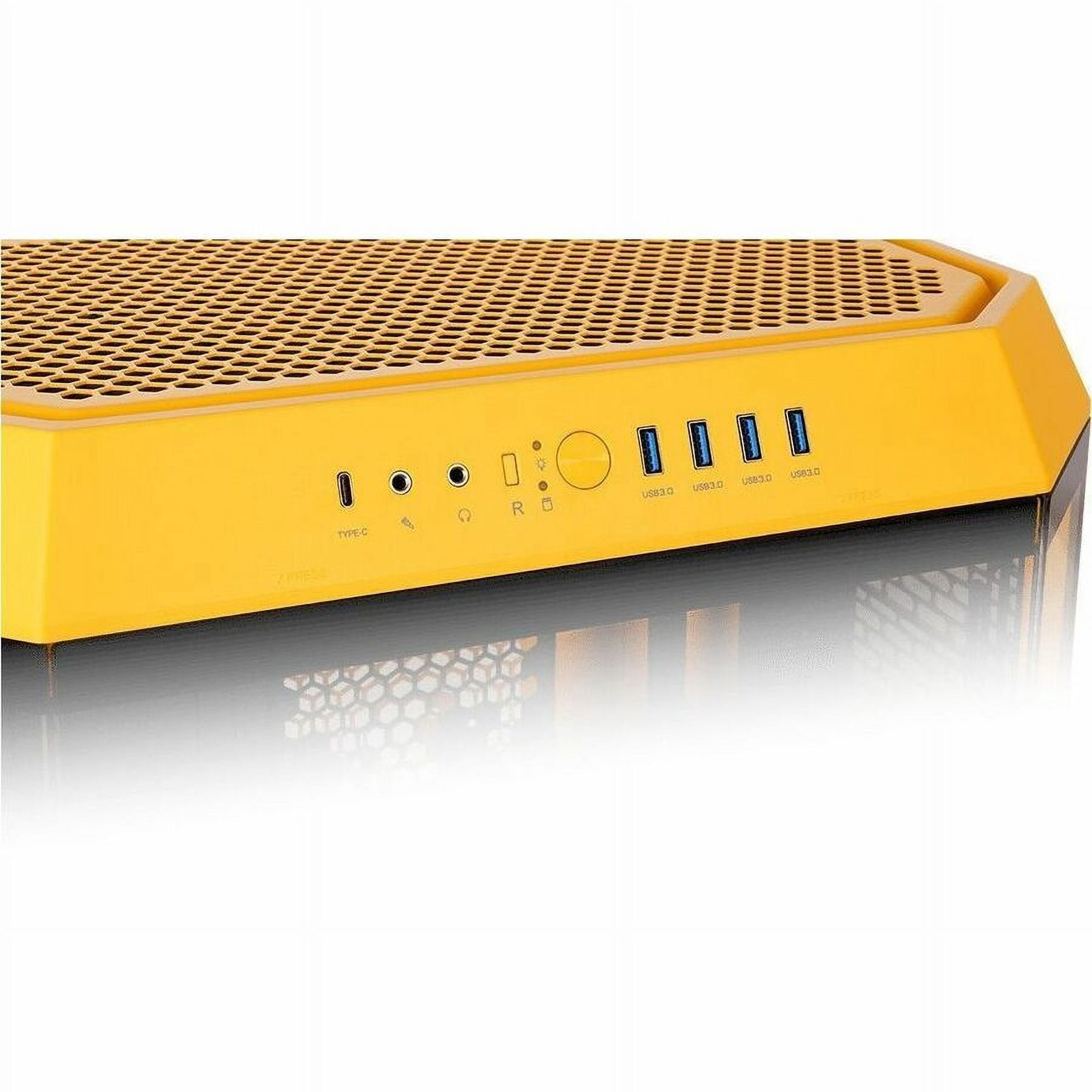 Thermaltake The Tower 600 Bumblebee Mid Tower Chassis - Mid-tower - Bumblebee - Tempered Glass, SPCC - 2 x 140mm Fan(s) Installed - Mini ITX, Micro ATX, ATX Motherboard Supported - 9 x Fan(s) Suppo...