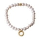 thumbnail image 1 of Pulseras Mujer de Perlas con Iniciales Oro 18k LuckyLy, Modelo Galia blanco UNITALLA, 1 of 6
