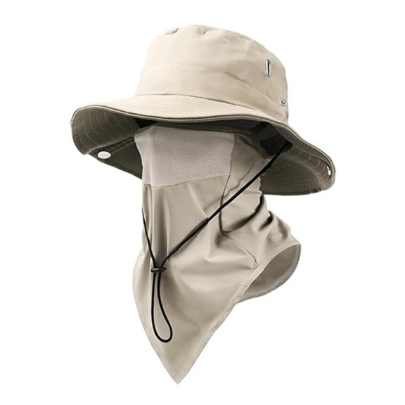 2026 upgraded UPF 50  sun protection bucket hat with detachable brim, breathable outdoor hat, unisex adjustable style.