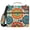Colorful Bohemian Geometry, variant on 3 Ring Zipper Binder with Shoulder Strap Waterproof Trapper Keeper 2 Inch D-Ring 500 Sheets Capacity Colorful Clouds over Water