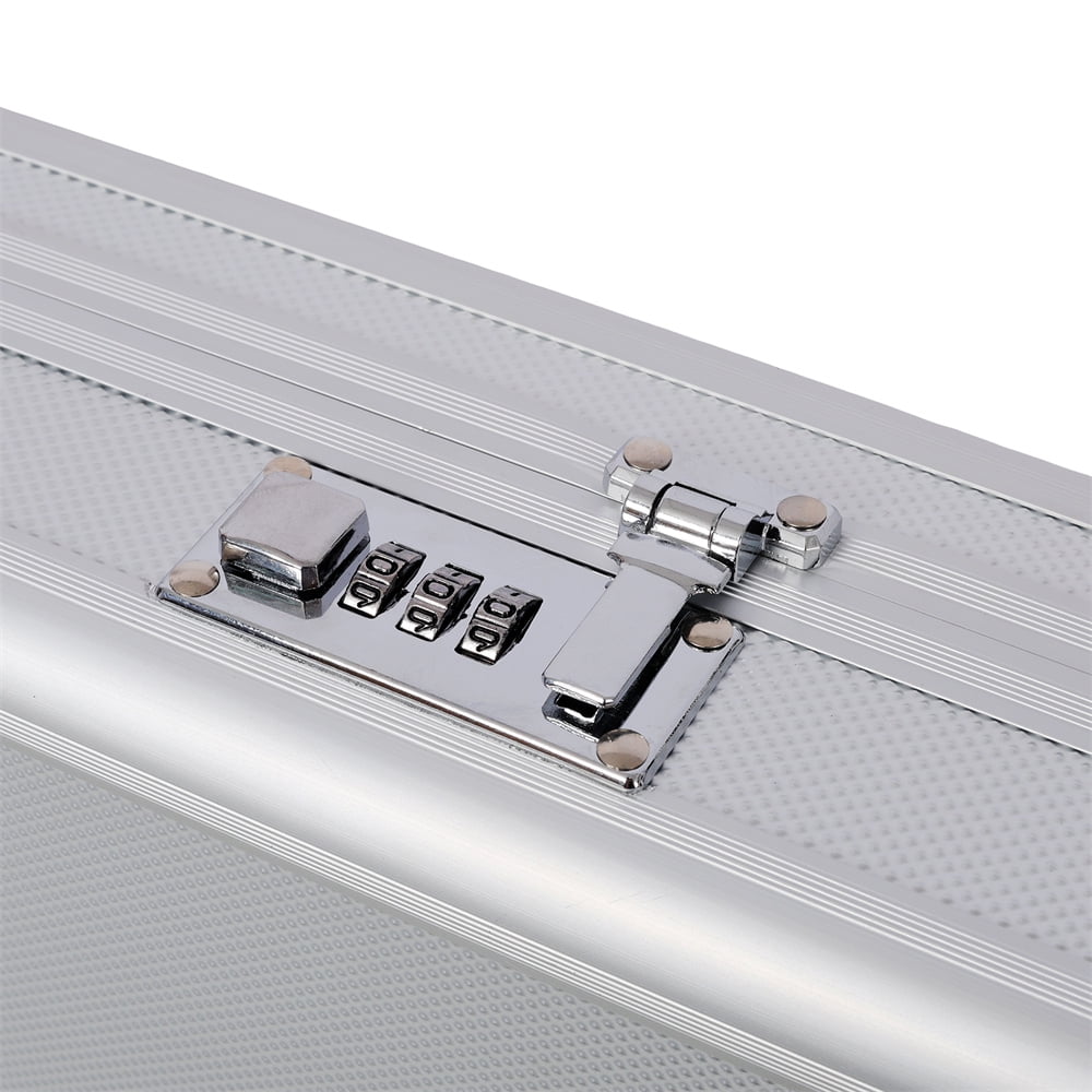 Aluminum New Framed Locking Lock Box Hard Storage Carry Case
