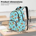 thumbnail image 6 of Garronmavis Sky Blue Floating Lemon Cute Capybara Kids Backpack Pack, 17 Inch Kawaii Rodent Spacious Bookbag Comes with Thermal Lunch Box, Stationery Bag and Water Bottle Carrier, 6 of 8