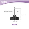 thumbnail image 2 of Uxcell Vis de Serrage en Acier Inoxydable 304 en Forme de T Vis à Pouce M6 x 30mm 10, 2 of 6