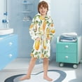 thumbnail image 5 of FORMRS Niños Bathrobe Unisex Hooded Robe Soft Plush Pajamas Sleepwear, Size 2-3T, Orange Bees, 5 of 7
