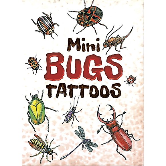 Tatuajes temporales Dover Publications Mini Bugs 15 piezas