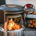thumbnail image 4 of Solo Stove Yukon Pi Fire | Pizza Oven Accessory for Yukon Fire Pit, Incl. Carry Case & Cordierite Pizza Stone, Wood Burning Assembly, Stainless Steel, (H x Dia): 19.1 x 26.5 in, 4 of 7